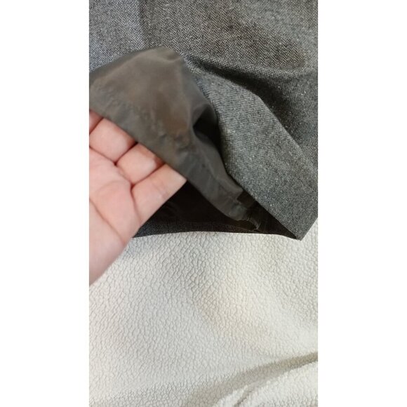 Halogen Women's Gray Wool Blend Tweed Pencil Knee Length Lined Skirt Size 0 Zip - Picture 14 of 16